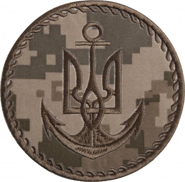 Шеврон на липучці IDEIA Морська піхота України 8 см (2200004280318) - зображення 1
