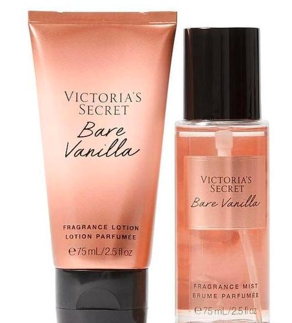 Victoria S Secret Bare Vanilla Mini Mist Lotion Duo