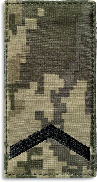 Шеврон на липучке IDEIA погон звания Сержант 5х10 см (2200004269559) - изображение 1