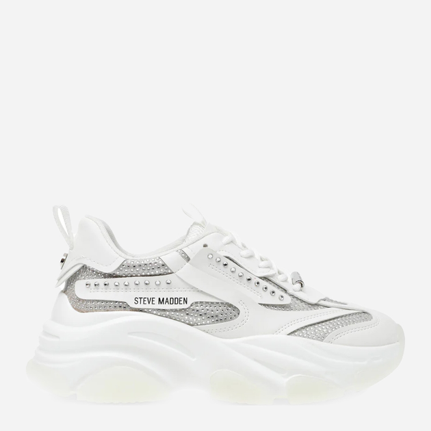 Sneakersy damskie na wysokiej platformie Steve Madden Possesionr SM11002270 40 Białe (8720236876294) - obraz 1