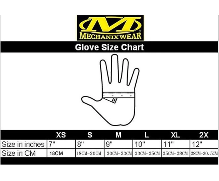 Рукавиці повнопалі тактичні Mechanix M-Pact Gloves Multicam з посиленням долоні та внутрішнє посилення кінчіків пальців ( S ) - зображення 2