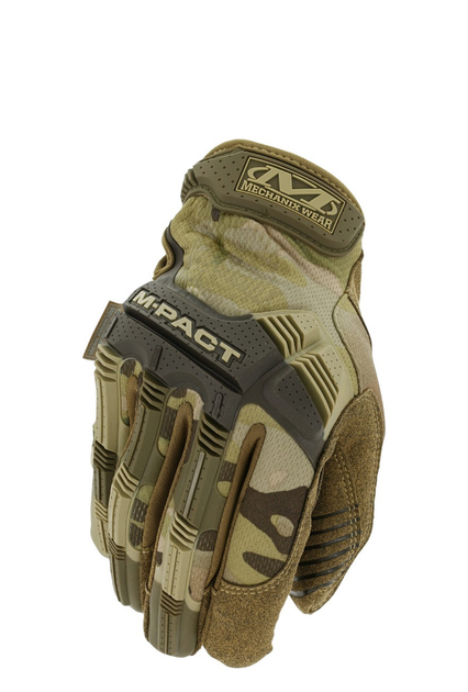 Рукавиці повнопалі тактичні Mechanix M-Pact Gloves Multicam з посиленням долоні та внутрішнє посилення кінчіків пальців ( M ) - изображение 1