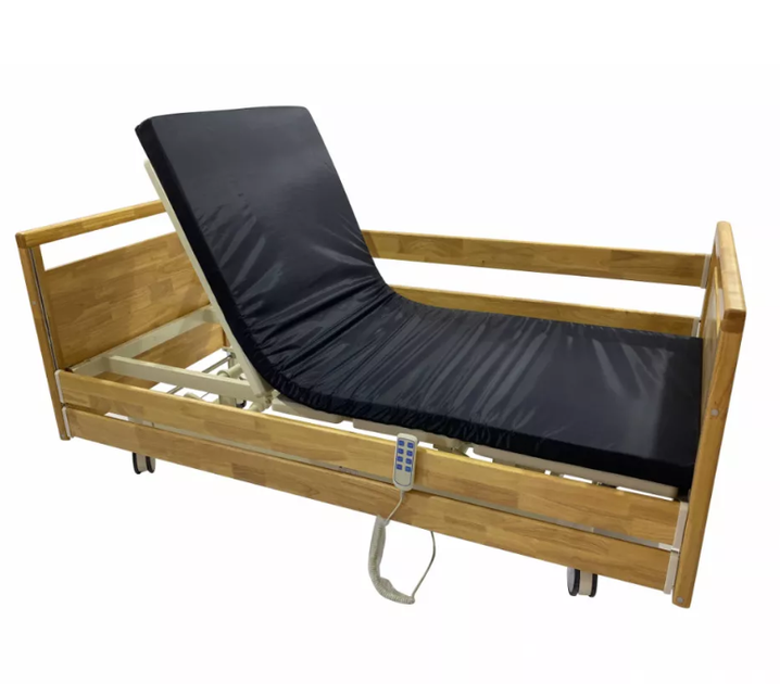 Електричне медичне багатофункціональне дерев'яне ліжко MED1-СT03 - зображення 1
