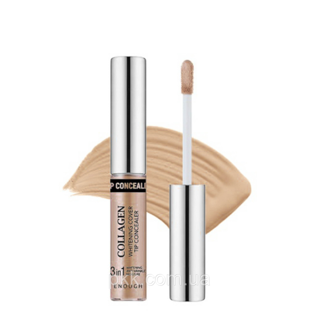 Консилер для лица Enough Collagen Whitening Cover Tip Concealer с коллагеном, 9 мл, 02 - изображение 2