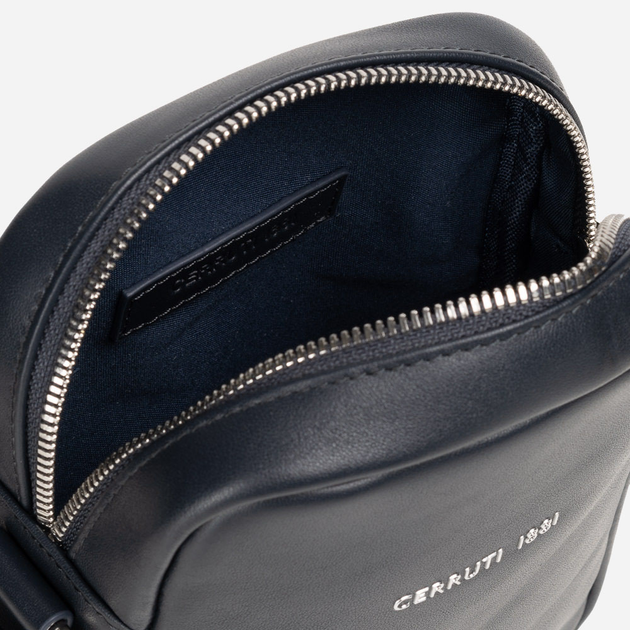 Сумка планшет чоловіча з натуральної шкіри Cerruti 1881 CEBO06488M Темно-синя (8052579235637) - зображення 3