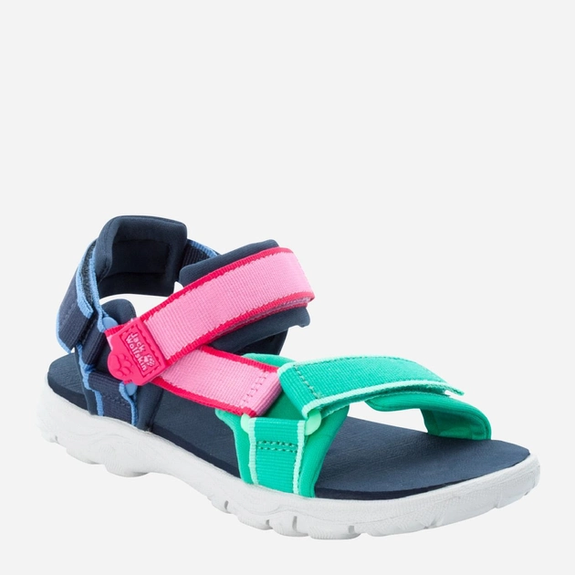 Дитячі спортивні сандалі для дівчинки Jack Wolfskin Seven Seas 3 K 4040061-1226 33 Синій/Зелений (4064993186062) - зображення 2