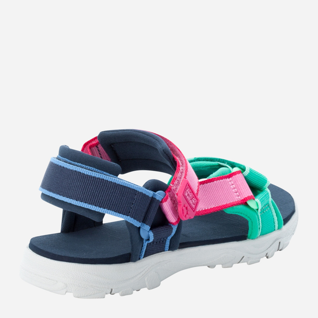 Sandały dziecięce dla dziewczynki Jack Wolfskin Seven Seas 3 K 4040061-1226 37 Niebieski/Zielony (4064993186109) - obraz 4