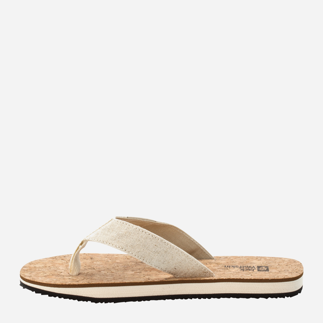 Жіночі в'єтнамки Jack Wolfskin Ecostride 2 Slipper W 4051931-5324 40.5 Бежеві (4064993197518) - зображення 3