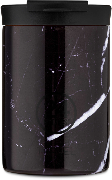 Kubek 24Bottles Travel Tumbler 0.35 L Black Marble (8051513925511) - obraz 1