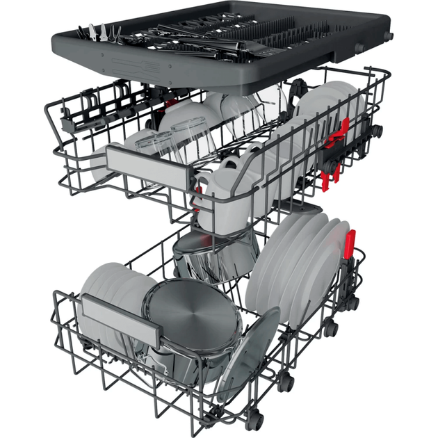 Вбудована посудомийна машина 45 см. Whirlpool WSIO3O34PFEX - зображення 6