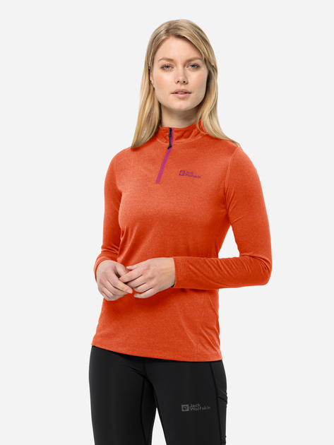 Bluza sportowa damska nierozpinana Jack Wolfskin Sky Thermal Hz W 1808951-3412 S Pomarańczowa (4064993858723) - obraz 1