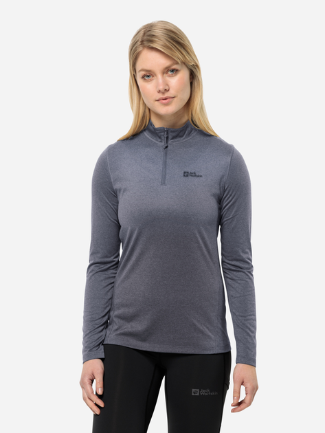 Bluza sportowa damska nierozpinana Jack Wolfskin Sky Thermal Hz W 1808951-6179 S Niebieska (4064993858846) - obraz 1