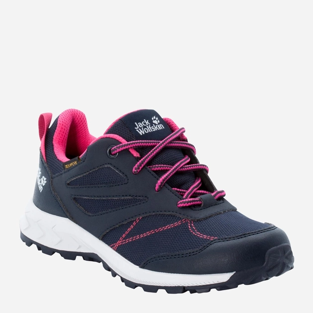 Дитячі кросівки для дівчинки Jack Wolfskin Woodland Texapore Low K 4042162-8333 29 Темно-синій/Рожевий (4064993186925) - зображення 2