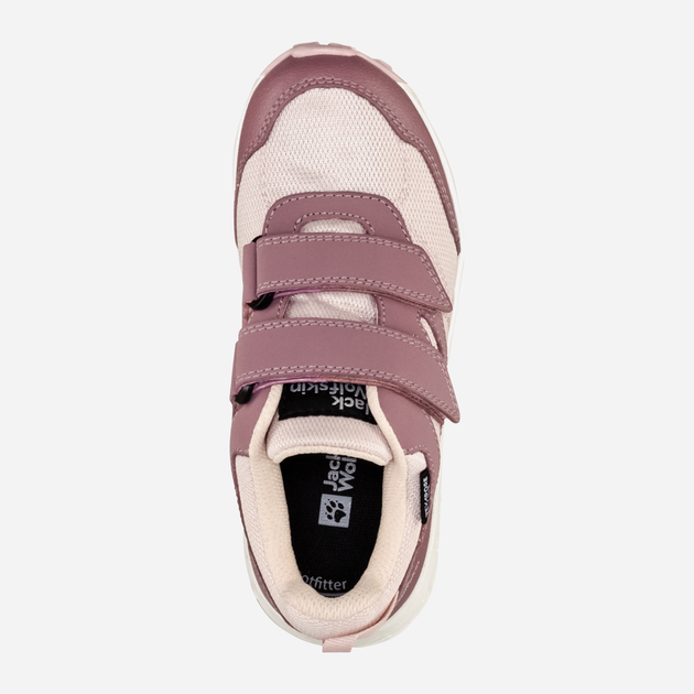 Підліткові трекінгові кросівки для дівчинки Jack Wolfskin Woodland Texapore Low Vc K 4046351-2197 37 Рожеві (4064993714241) - зображення 5