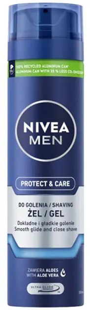 Гель для гоління Nivea Men Protect & Care Захисний 200 мл (4005808223077) - зображення 1