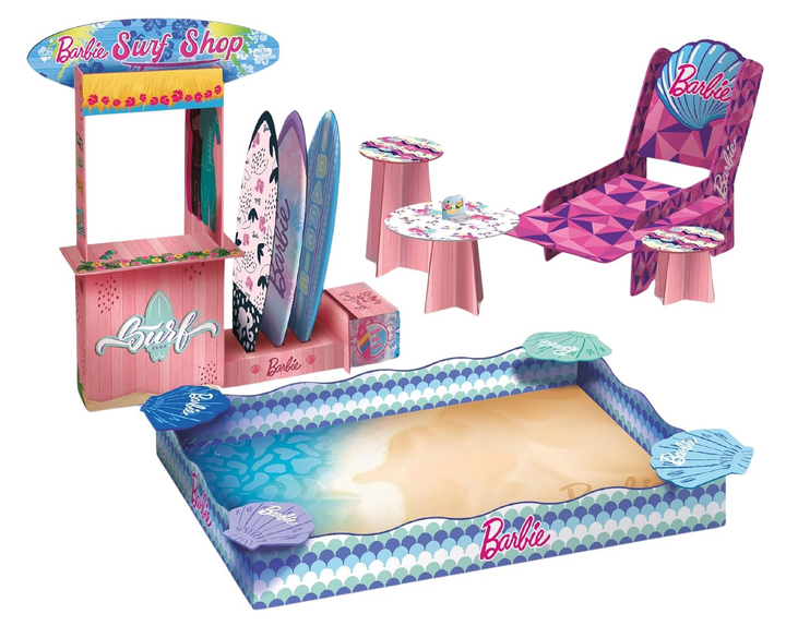 Lalka z akcesoriami Lisciani Barbie Sand And Surf (8008324091966) - obraz 3