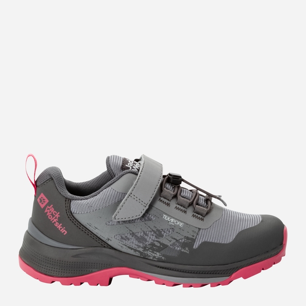 Дитячі кросівки для дівчинки Jack Wolfskin Villi Hiker Texapore Low K 4056831-2428 31 Сірий/Рожевий (4064993840469) - зображення 1