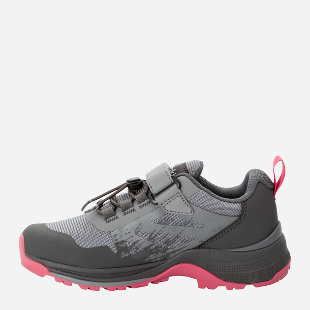 Дитячі трекінгові кросівки для дівчинки Jack Wolfskin Villi Hiker Texapore Low K 4056831-2428 34 Сірі/Рожеві (4064993840490) - зображення 3