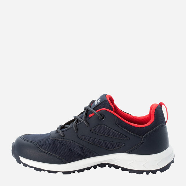 Дитячі трекінгові кросівки для хлопчика Jack Wolfskin Woodland Texapore Low K 4042162-8332 30 Темно-сині/Червоні (4064993186789) - зображення 3