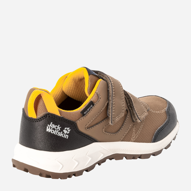 Підліткові трекінгові кросівки для хлопчика Jack Wolfskin Woodland Texapore Low Vc K 4046351-5298 37 Коричневі (4064993478006) - зображення 4