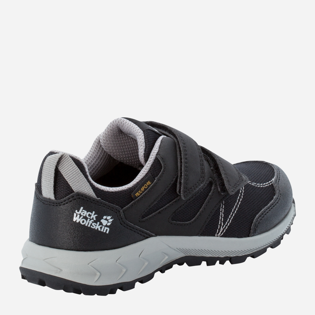Дитячі трекінгові кросівки для хлопчика Jack Wolfskin Woodland Texapore Low Vc K 4046351-6364 31 Темно-сірі (4064993187694) - зображення 4