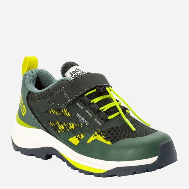 Buty sportowe chłopięce na rzepy Jack Wolfskin Villi Hiker Texapore Low K 4056831-4136 38 Zielone (4064993728941) - obraz 2