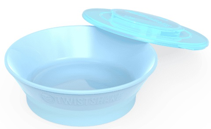 Miseczka z pokrywką Twistshake Bowl 6 m + Pastel Blue (7350083121509) - obraz 1