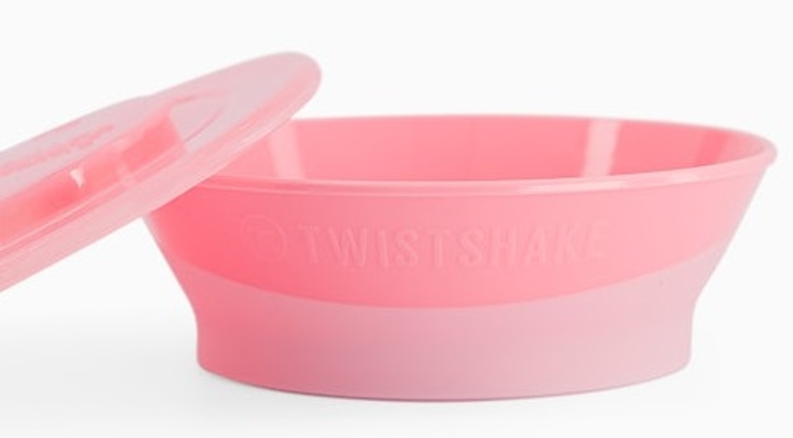 Miseczka z pokrywką Twistshake Bowl 6 m + Pastel Pink (7350083121493) - obraz 2