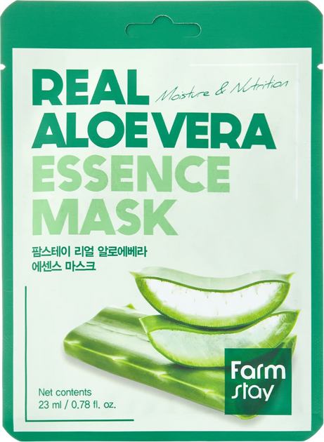 Maska do twarzy Farmstay Real z aloesem 23 ml (8809809800314) - obraz 1