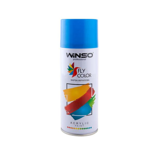 Краска синяя 450 ml Winso акриловая Spray (TRAFFIC BLUE/RAL5017) 880310 ...
