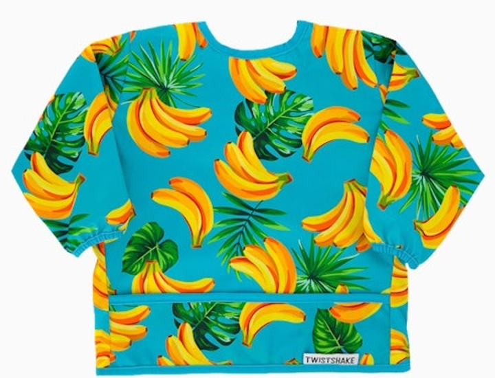 Śliniak Twistshake Long Sleeve Bib Banana z rękawami (7350083125118) - obraz 1