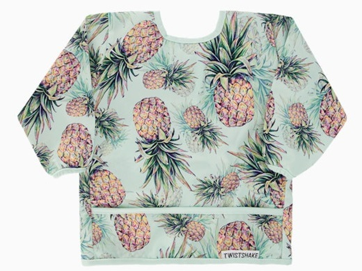 Нагрудник Twistshake Long Sleeve Bib Pineapple з рукавами (7350083125088) - зображення 1