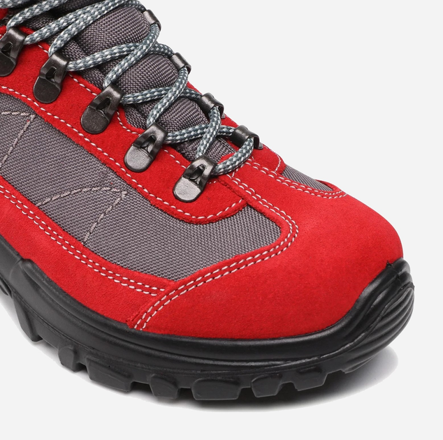 Жіночі черевики для трекінгу з мембраною Grisport 13362SV87G 38 25.4 см Сірі з червоним (5907483400752) - зображення 5