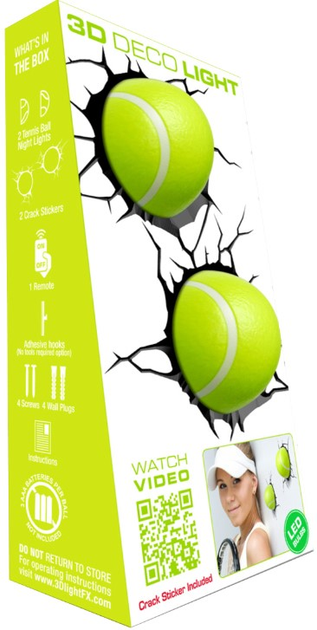 Настінний світильник DPM 3D тенісні м'ячі (FX14202) - зображення 1