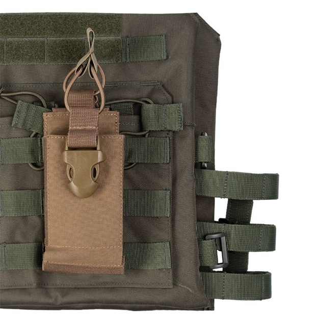 Подсумок для рации Койот Mil-Tec RADIO POUCH MOLLE DARK COYOTE (13493719) - изображение 2