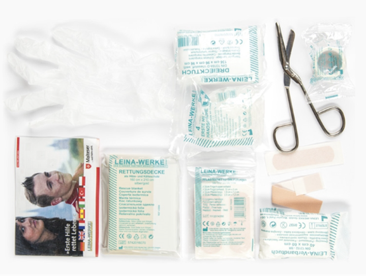 Подсумок-аптечка Укомплектованный набор Первой медицинской помощи Койот Mil-Tec FIRST AID SET LEINA PRO.25-TLG.SM Dark Coyote (16025319) - изображение 2