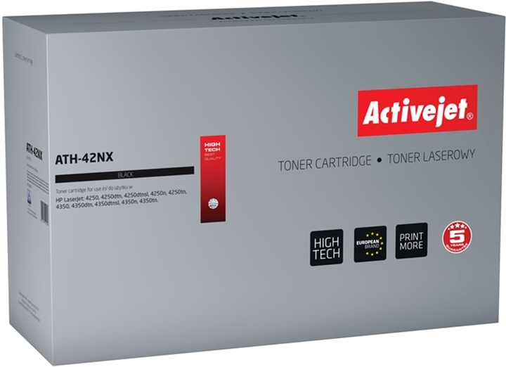 Toner cartridge Activejet do HP 42X Q5942X Black (5901443101031) - obraz 1