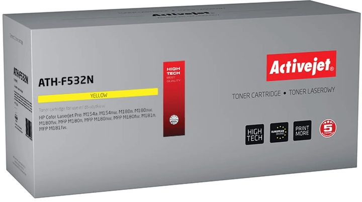 Toner cartridge Activejet do HP 205A CF532A Yellow (5901443110330) - obraz 1