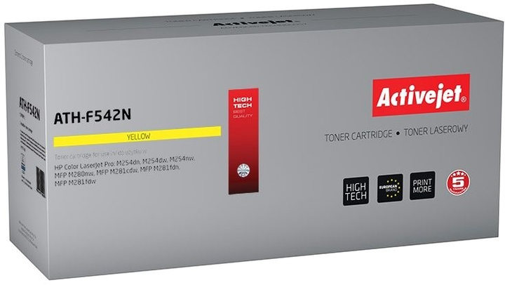 Тонер-картридж Activejet для HP 203A CF542A Yellow (5901443110286) - зображення 1