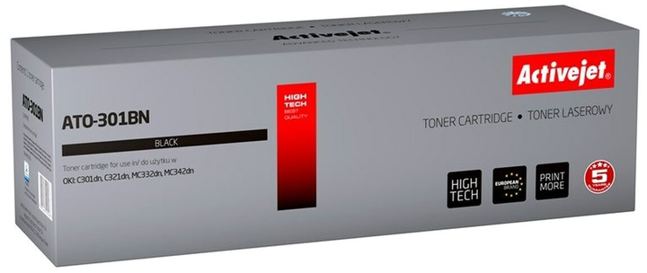 Toner Activejet do Oki 44973536 Black (5901443101567) - obraz 1