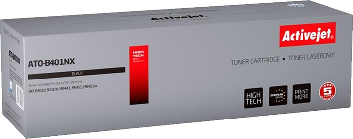 Тонер-картридж Activejet для Oki 44992402 Black (5901443019039) - зображення 1