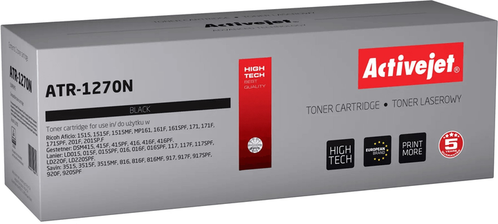 Toner cartridge Activejet do Ricoh 1270D 888261 Black (5901443106647) - obraz 1