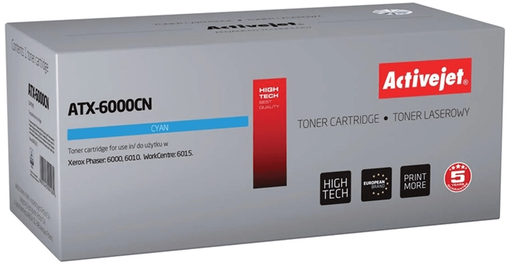 Toner Activejet do Xerox 106R01631 Cyan (5901443094289) - obraz 1