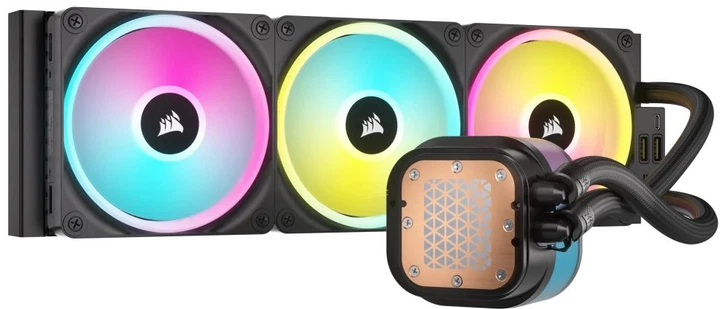Chłodzenie wodne Corsair iCUE Link H150i RGB AIO Liquid CPU Cooler Black (CW-9061003-WW) - obraz 3