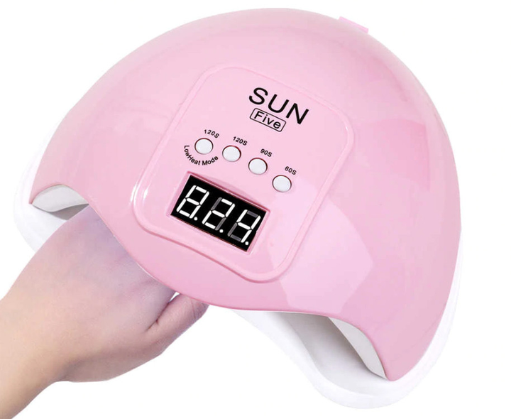 Лампа УФ для полимеризации гель-лака SUN Five LED UV Lamp 48 W Pink ...