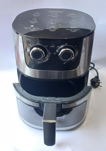 Аерофритюрница 8L Rainberg RB-2269 черная 4200w - изображение 5