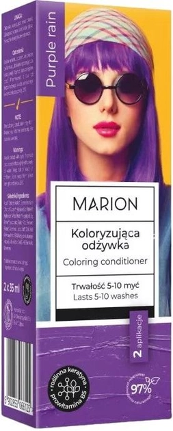 Odżywka Marion koloryzująca 5-10 myć Purple Rain 70 ml (5902853066125) - obraz 1