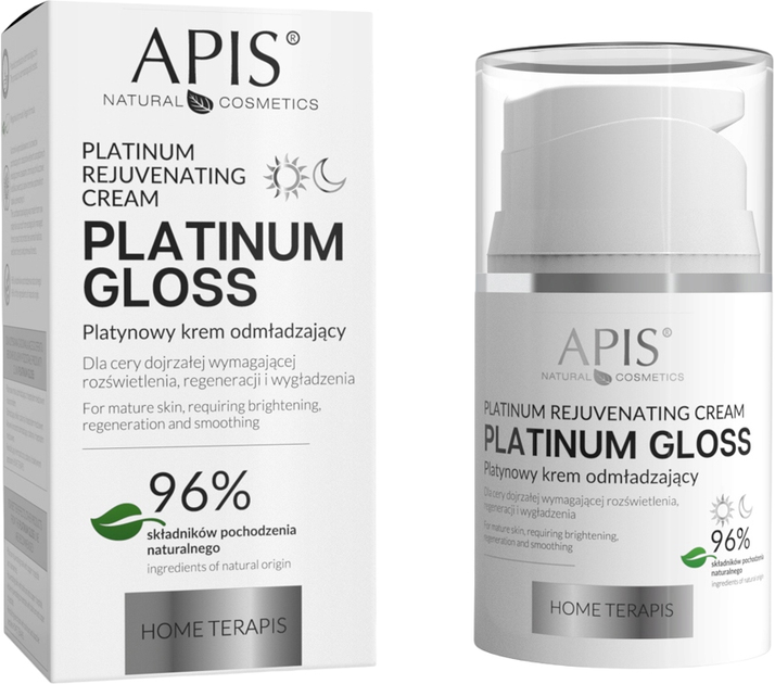 Krem do twarzy Apis Platinum Home TerApis Platinum Gloss 50 ml (5901810008130) - obraz 1