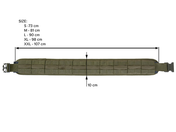 Пояс тактический разгрузочный MOLLE (размер XL) - Multicam [8FIELDS PREMIUM] - изображение 2