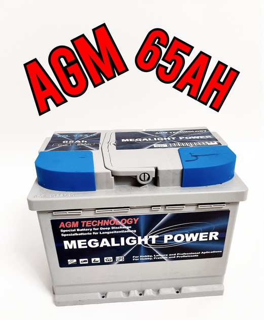 Аккумулятор Megalight Power AGM 12V 65Ah - изображение 1